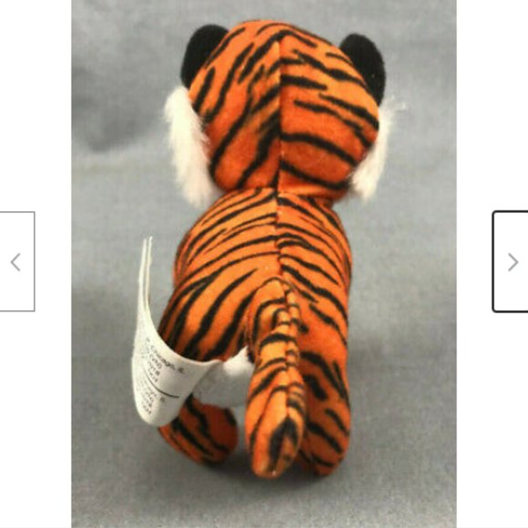 National Geographic Orange Tiger Mini Plush Animal 2018 McDonalds Happy Meal 4" - Picture 6 of 8